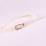 Women belt Thin Belt Ladies Versatile Pin Buckle PU Small Belt