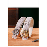 Unisex Ultra-Luxury Crocodile Leather Belt — Men and Women