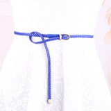 Women's Woven Pin Buckle Rope Belt — Slim Decorative