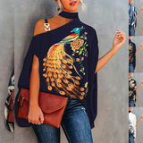 Women Tunic Doll Sleeve Printed  women Shirt tunic