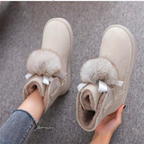 Women's Flat Snow Boots — Cotton Lined, Warm Winter