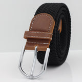 Breathable Canvas Woven Belt — Casual Fabric Waist Belt