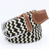 Breathable Canvas Woven Belt — Casual Fabric Waist Belt