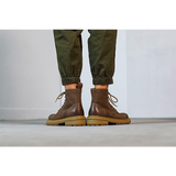 Men's High-Top Genuine Leather Snow Boots