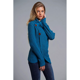 Women warm wool OL commuter high-neck long-sleeved large size loose cardigan sweater women