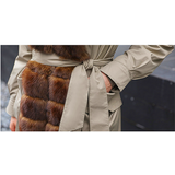 Fur women's winter new long detachable rex rabbit inner bile fur all-in-one fur coat