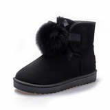 Women's Flat Snow Boots — Cotton Lined, Warm Winter
