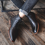 Men boots vintage polished motorcycle boots high top cowhide Chelsea boots men