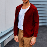 Fall winter Street Sweater Cardigan Long Sleeve Lapel Men's Knitwear