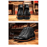 Men's Military-Style Plus Size Work Boots
