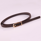 Women belt Thin Belt Ladies Versatile Pin Buckle PU Small Belt