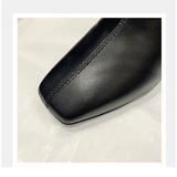 Women shoes single boots autumn and winter new thick heel women's square toe short tube