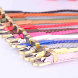 Women's Woven Pin Buckle Rope Belt — Slim Decorative