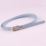 Women belt Thin Belt Ladies Versatile Pin Buckle PU Small Belt