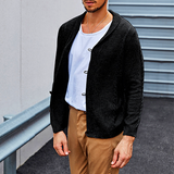 Fall winter Street Sweater Cardigan Long Sleeve Lapel Men's Knitwear