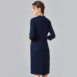Commuter ol temperament dress new women's elegant waist thin mid-length hip step skirt