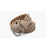 Men belt suede woven belt neutral wax cord cotton rope woven belt