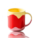 Painted Ceramic Mug — Colorful Hand-Decorated Coffee Mug