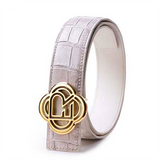 Unisex Ultra-Luxury Crocodile Leather Belt — Men and Women