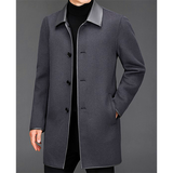 Men jacket double-sided cashmere coat men's mid-length lapel wool coat for men