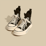 Women shoes knitted breathable elastic socks boots women's short boots spring and autumn thick bottom casual short high-top shoes