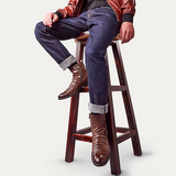 Men shoes quality military knight series badge embroidery side zip knight boots men's leather boots