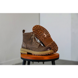 Men's High-Top Genuine Leather Snow Boots