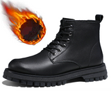 Men shoes boots men's British style winter plus velvet men's shoes Chelsea mid-top high-top leather shoes