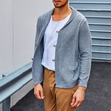 Fall winter Street Sweater Cardigan Long Sleeve Lapel Men's Knitwear
