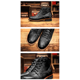 Men's Military-Style Plus Size Work Boots