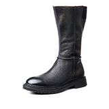 Men shoes new retro Martin boots men's handmade thick bottom cowhide boots British style trend knight boots motorcycle boots men