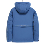 fall Men's Short Thick Warm Hooded white duck Down Jacket Cashmere 90 % filler