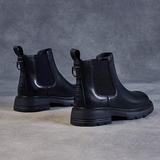 Women shoes Round head style smoke boots female sheepskin boots autumn new leather