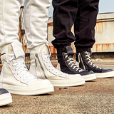 Men shoes  National Tide Harbor Style High Top Shoes Men's Ro Canvas Shoes Trend Gobang Shoes Hip Hop Shoes Couple Board Shoes Tide