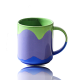Painted Ceramic Mug — Colorful Hand-Decorated Coffee Mug