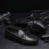 Men's Casual Leather Sailing Shoes — Breathable Design