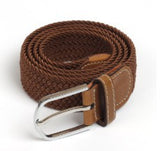 Breathable Canvas Woven Belt — Casual Fabric Waist Belt