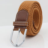 Breathable Canvas Woven Belt — Casual Fabric Waist Belt