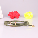Women's Woven Pin Buckle Rope Belt — Slim Decorative