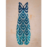 Abstract harem pants Printed women Loose Casual Suspender Jumpsuit