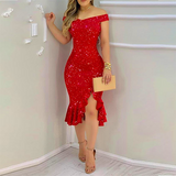 Women bandage Dress Women Sexy Evening Party Dress Off Shoulder
