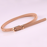 Women belt Thin Belt Ladies Versatile Pin Buckle PU Small Belt