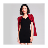 Suede cheongsam outer jacket women's autumn short retro versatile long sleeves small shawl cardigan shoulders