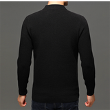 Men cardigan Genuine Chiamagna autumn and winter business men's solid color knit jacket men's fashion versatile cardigan outfit