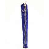 Women boots elegant embroidered boots over the knee boots fashion zipper stiletto