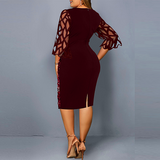 DRESS glitter dress Plus Size Sequin Party Dress