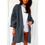 Sweater Women's Autumn/winter Long Coat Soft Sheep Stretch Warm Twist Knit women Cardigan