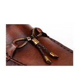 Men's Handmade Cowhide Leather Pea Shoes — Casual Loafers