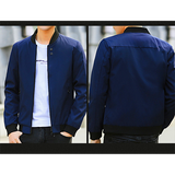 Men windproof jacket casual sports outdoor all-match breathable printed top