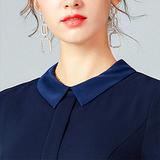 Commuter ol temperament dress new women's elegant waist thin mid-length hip step skirt